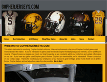 Tablet Screenshot of gopherjerseys.com